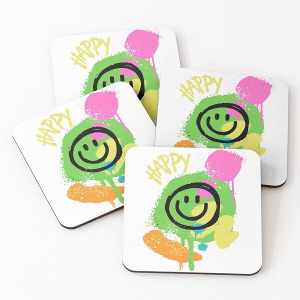 Item preview, Happy emoji graffiti designed and sold by Funwaytrend.