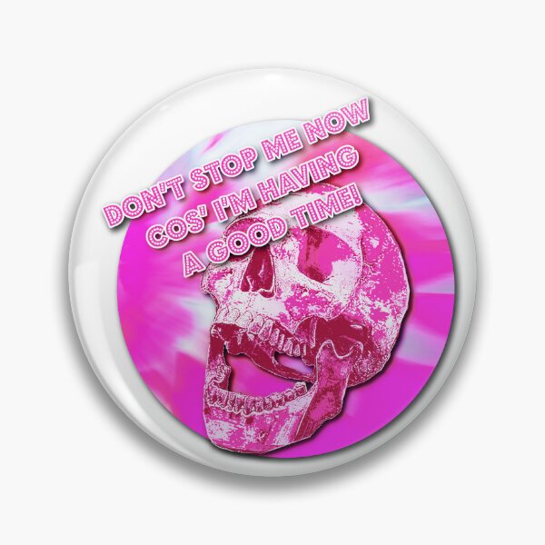Item preview, SK Don't stop me now-Pink Laughing Skull designed and sold by SueKnox.