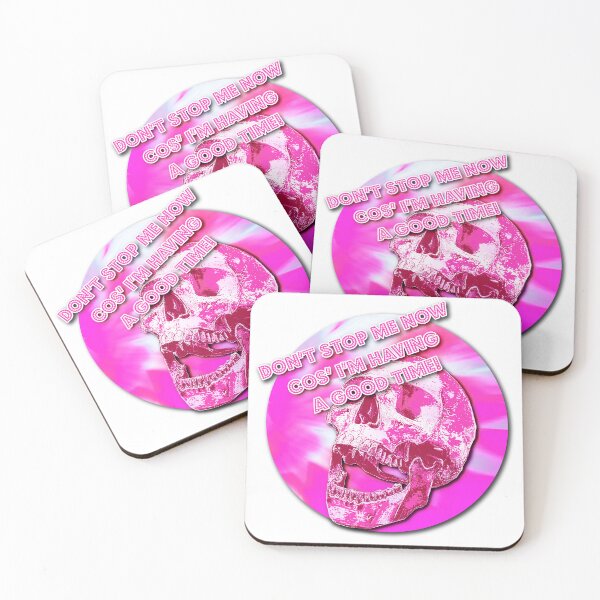 Item preview, SK Don't stop me now-Pink Laughing Skull designed and sold by SueKnox.