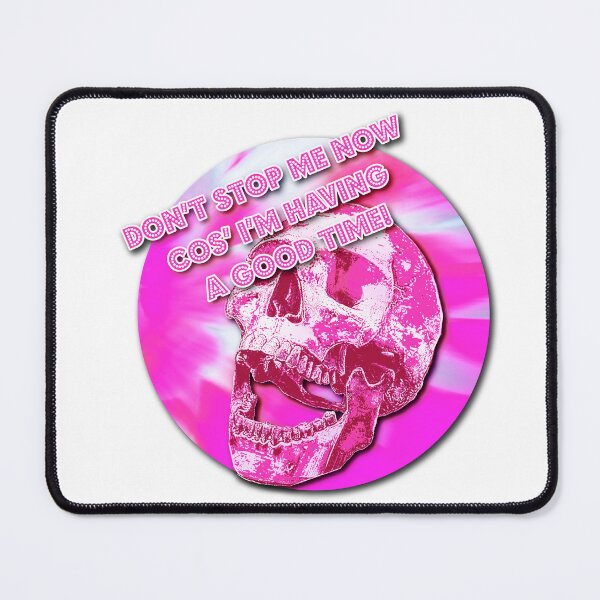 Item preview, SK Don't stop me now-Pink Laughing Skull designed and sold by SueKnox.