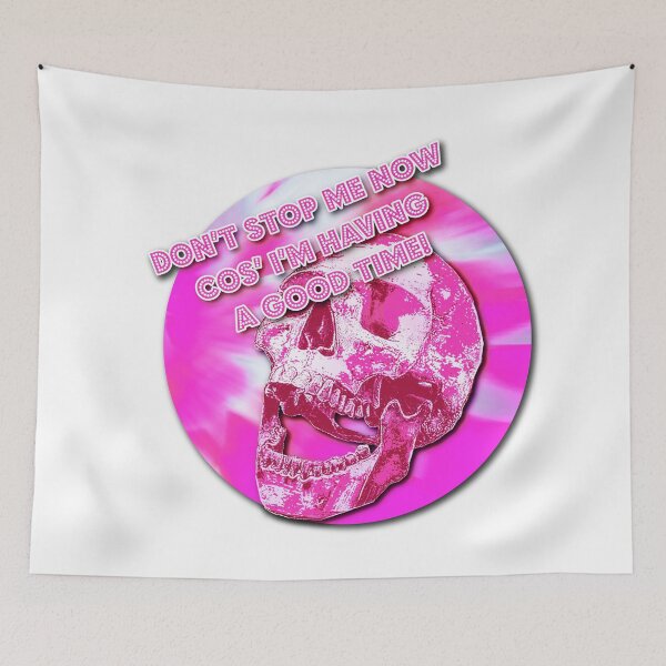 Item preview, SK Don't stop me now-Pink Laughing Skull designed and sold by SueKnox.
