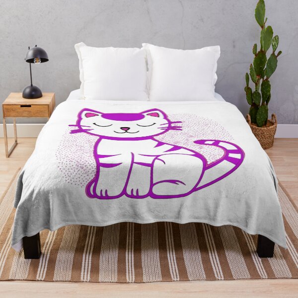 Item preview, a purple kitty from neon star designed and sold by JangmiHorang.