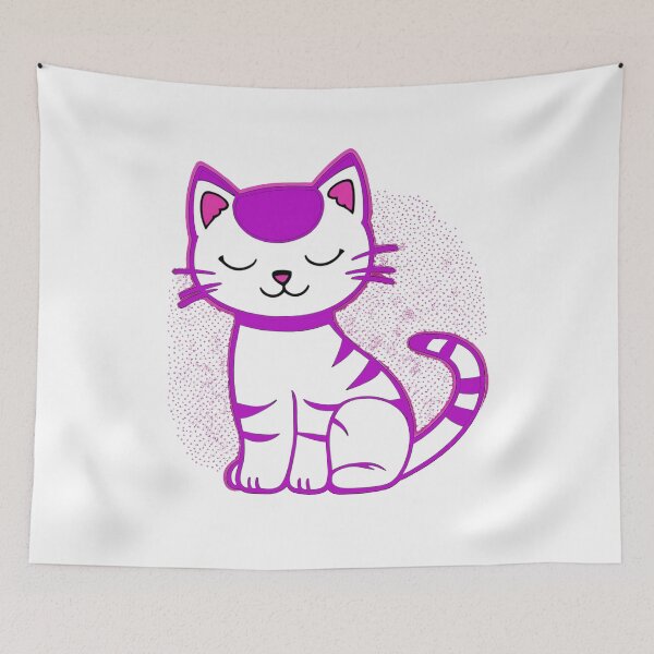 Item preview, a purple kitty from neon star designed and sold by JangmiHorang.