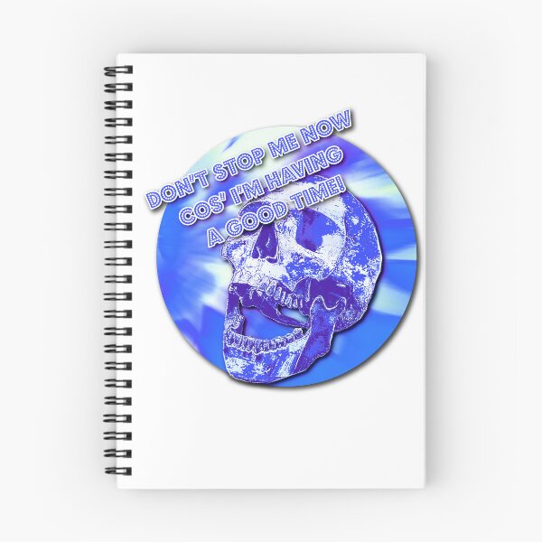 Item preview, SK Don't stop me now-Blue Laughing Skull designed and sold by SueKnox.