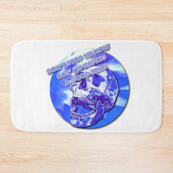 Item preview, SK Don't stop me now-Blue Laughing Skull designed and sold by SueKnox.