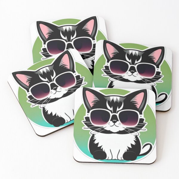 Item preview, Cute kitty cat stickers designed and sold by Flowerslaps.