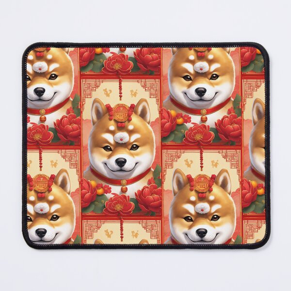 Item preview, Chinese New Year lovely shiba dog lucky Wealthy, prosperous and happy. designed and sold by nimnaree.