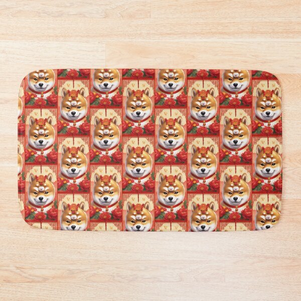 Item preview, Chinese New Year lovely shiba dog lucky Wealthy, prosperous and happy. designed and sold by nimnaree.
