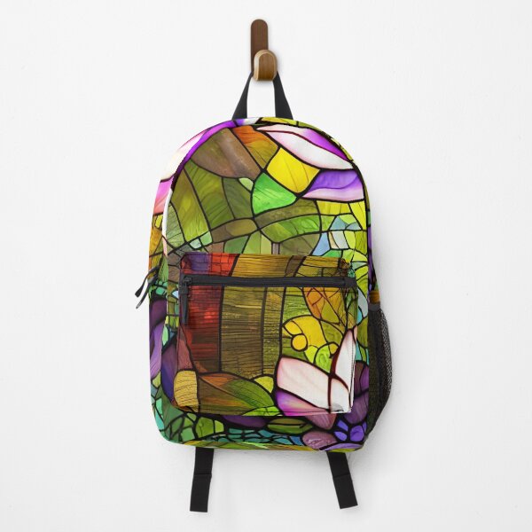 Item preview, Stained Glass Glowing Purple Lotus #8 designed and sold by ChanceTwoArt.
