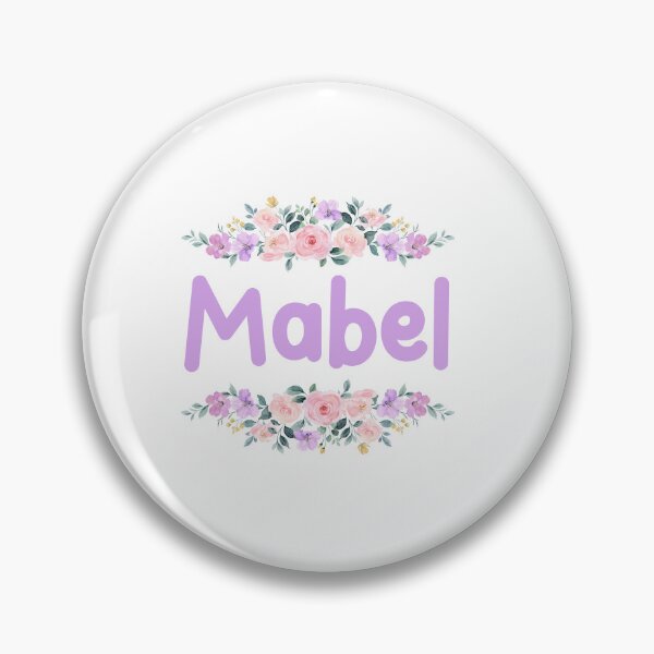 Item preview, Purple Flower Mabel Name Label  designed and sold by NormadWorld.