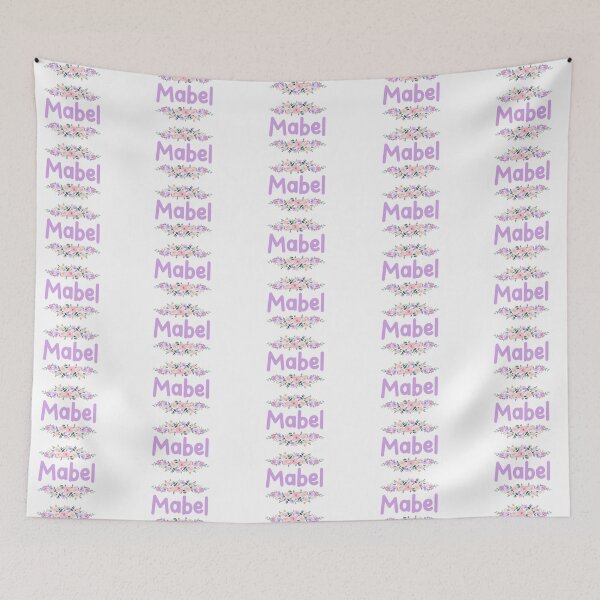 Item preview, Purple Flower Mabel Name Label  designed and sold by NormadWorld.