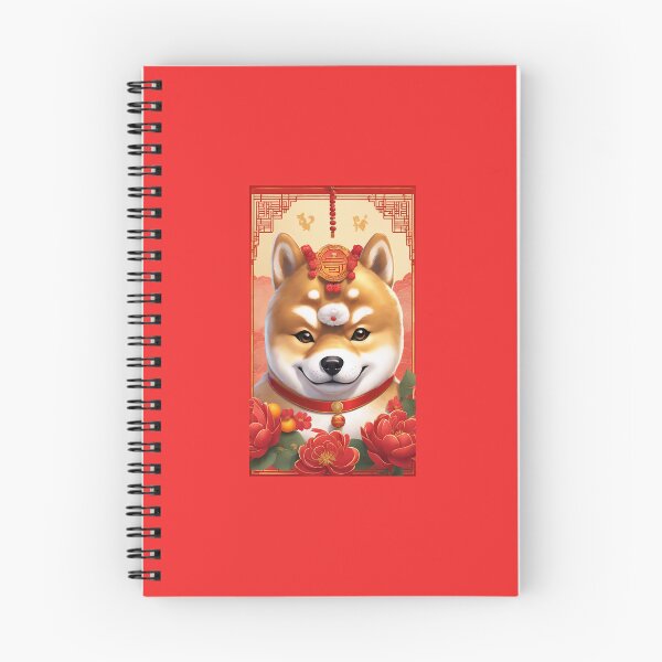 Item preview, Chinese New Year lovely shiba dog lucky Wealthy, prosperous and happy. designed and sold by nimnaree.