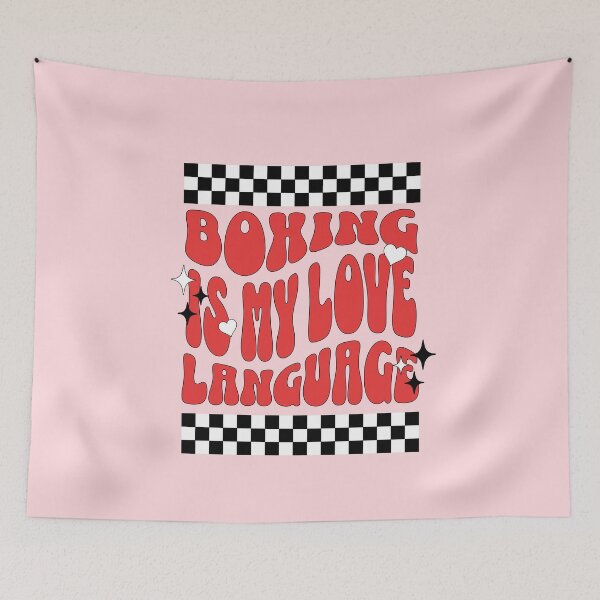 Item preview, Boxing is my love language designed and sold by marni graphics.