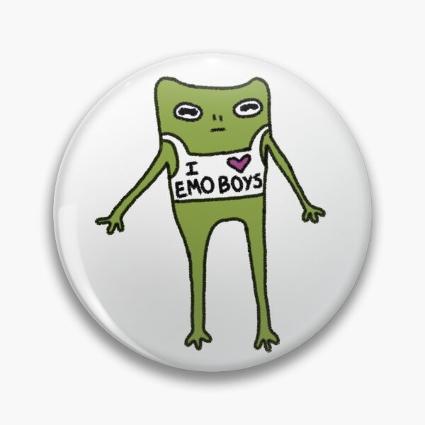 Item preview, I <3 Emo Boys- Pete the Frog (coloured) designed and sold by deadbeatt.