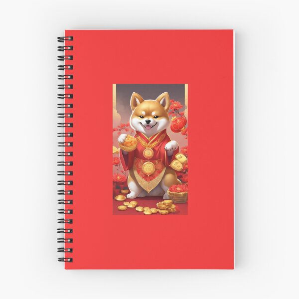 Item preview, Chinese New Year lovely shiba dog lucky Wealthy, prosperous and happy. designed and sold by nimnaree.