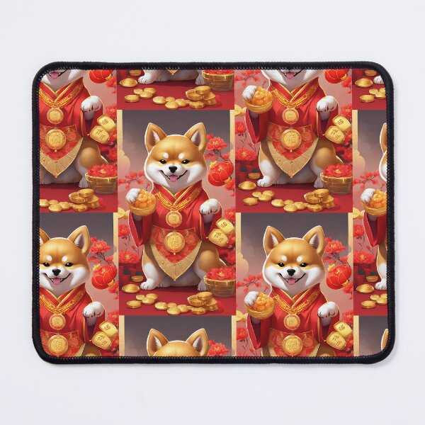 Item preview, Chinese New Year lovely shiba dog lucky Wealthy, prosperous and happy. designed and sold by nimnaree.