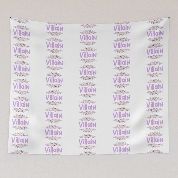 Item preview, Purple Flower Villain Name Label designed and sold by NormadWorld.