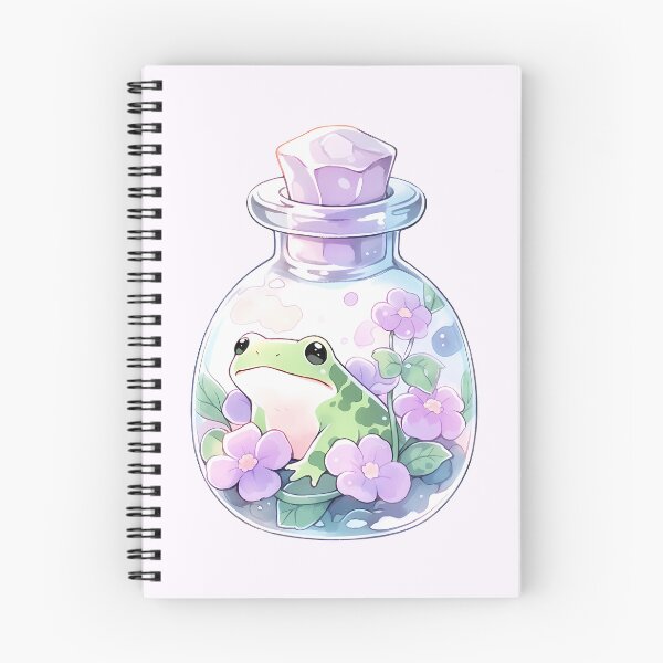 Item preview, Linda rana pastel Kawaii en botella de poción designed and sold by PastelMagic.