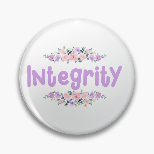 Item preview, Purple Flower Integrity Name Label designed and sold by NormadWorld.