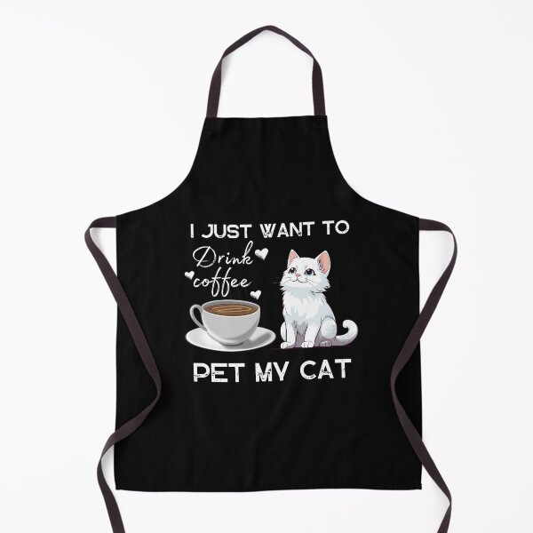 Item preview, i just want to drink coffee pet my cat designed and sold by first-shirt ⭐ ⭐ ⭐ ⭐ ⭐.
