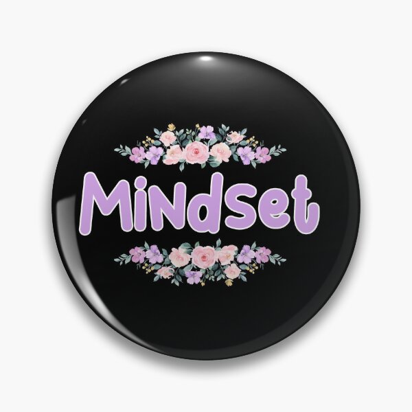 Item preview, Purple Flower Mindset Name Label (Black) designed and sold by NormadWorld.