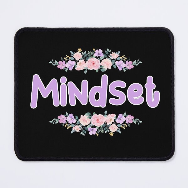 Item preview, Purple Flower Mindset Name Label (Black) designed and sold by NormadWorld.