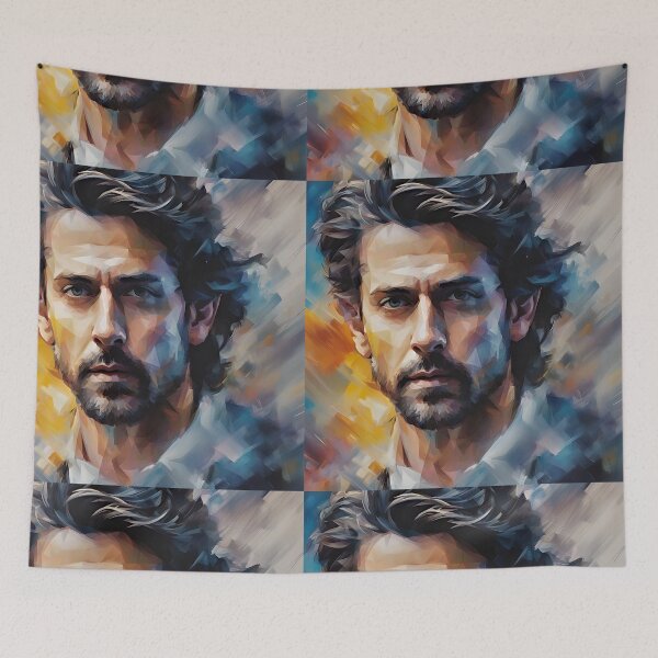 Item preview, Portrait of Hrithik Roshan designed and sold by bogfl.