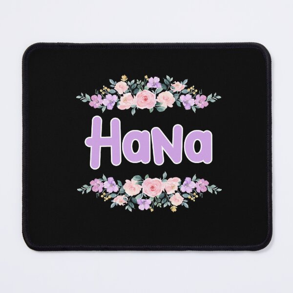 Item preview, Purple Flower Hana Name Label (Black) designed and sold by NormadWorld.