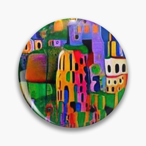 Item preview, Town on the slopes designed and sold by George Hutton Hunter.