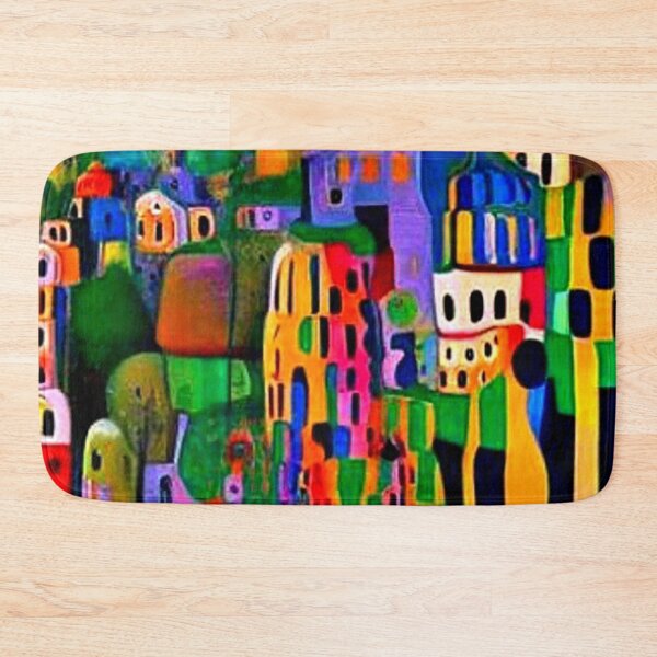 Item preview, Town on the slopes designed and sold by George Hutton Hunter.