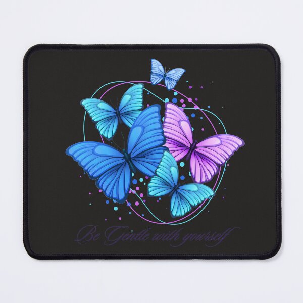 Item preview, Purple Blue Bright Modern Flying Butterflies designed and sold by Funwaytrend.