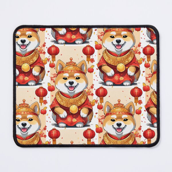 Item preview, Chinese New Year lovely shiba dog lucky Wealthy, prosperous and happy. designed and sold by nimnaree.