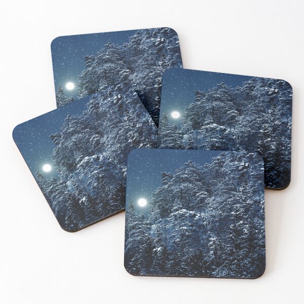 Item preview, Night winter landscape designed and sold by Danler.