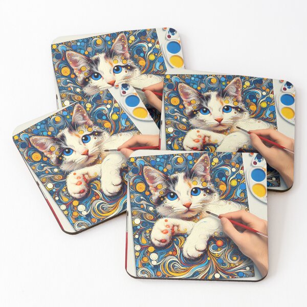 Item preview, Whimsical Whisker Impressions designed and sold by BastKittyStore.