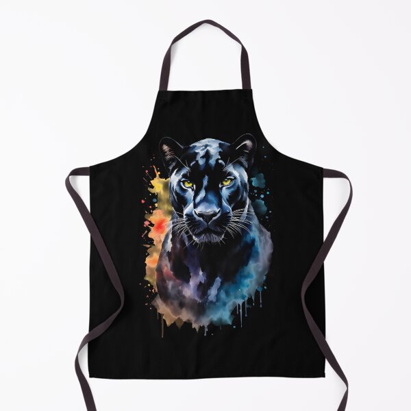 Item preview,  Colorful Watercolor Black Panther Portrait designed and sold by anyasevchenko.