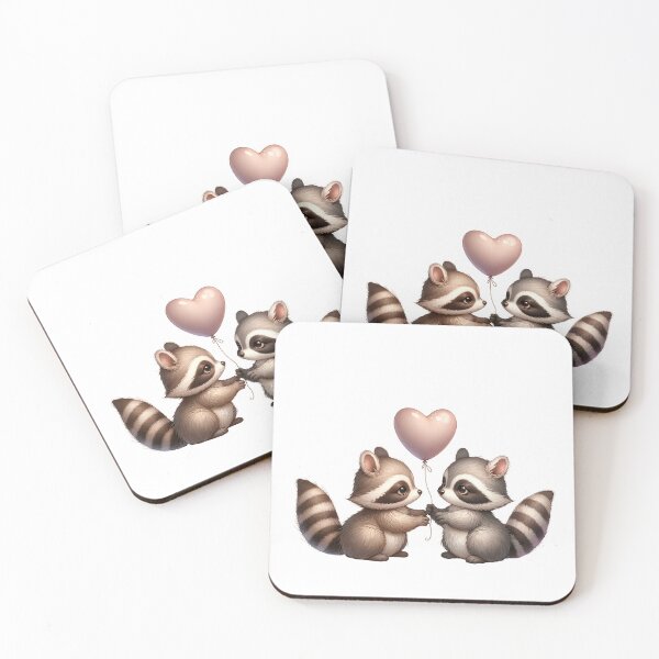 Item preview, Raccoons' Heartfelt Exchange designed and sold by MachineDesigned.