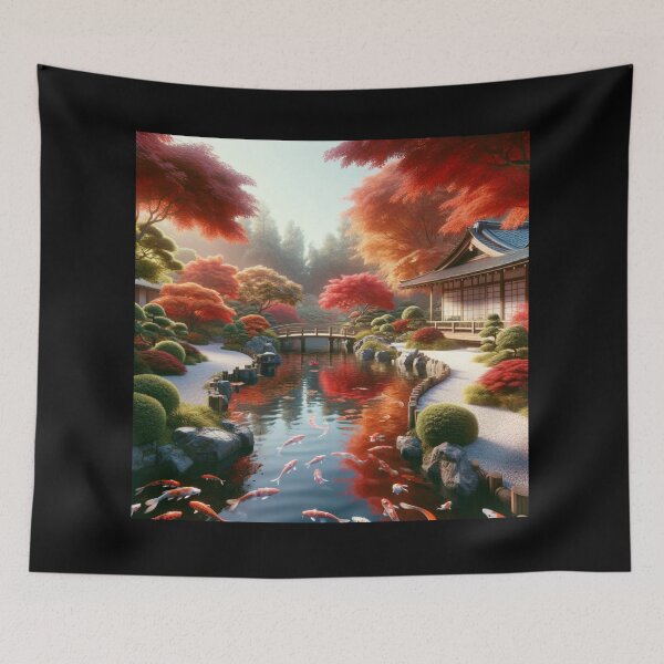 Item preview, Autumn Zen Garden Serenity designed and sold by BestArtByArvind.