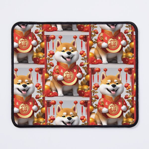 Item preview, Chinese New Year lovely shiba dog lucky Wealthy, prosperous and happy. designed and sold by nimnaree.