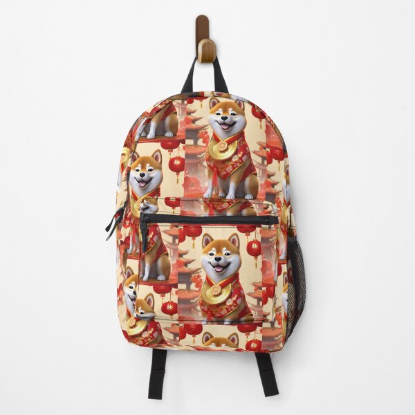 Item preview, Chinese New Year lovely shiba dog lucky Wealthy, prosperous and happy. designed and sold by nimnaree.