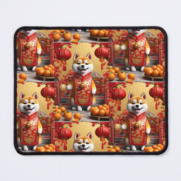 Item preview, Chinese New Year lovely shiba dog lucky Wealthy, prosperous and happy. designed and sold by nimnaree.