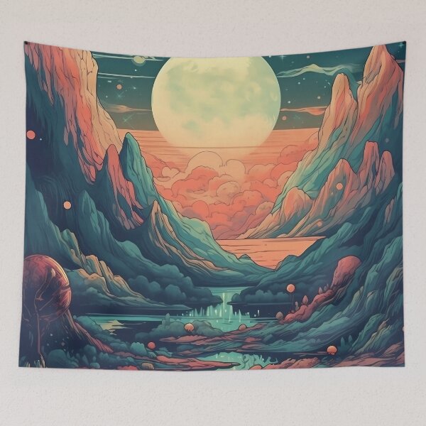 Item preview, Explore an Alien Landscape: Stunning Nature Print from Another Planet designed and sold by GiveMeMood.