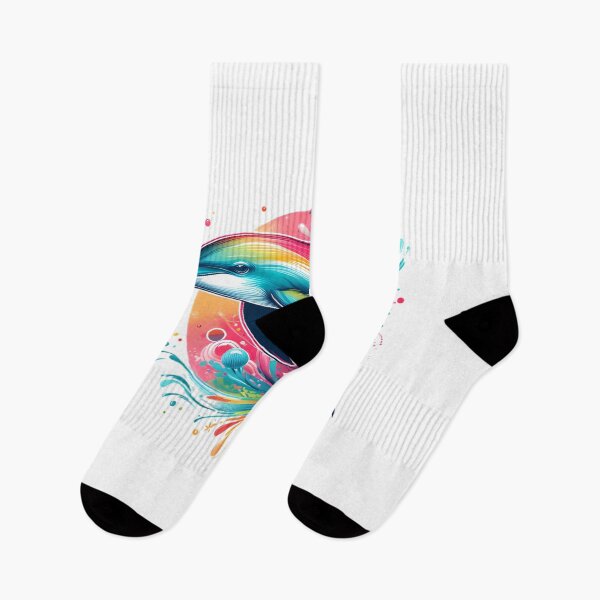Item preview, Beautiful image of a colorful dolphin designed and sold by Marcoshop10.