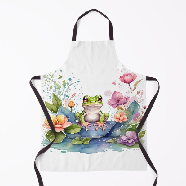Item preview, Serene Frog Haven: Whimsical Pond Illustration designed and sold by SCBlend.