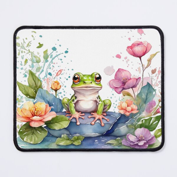 Item preview, Serene Frog Haven: Whimsical Pond Illustration designed and sold by SCBlend.
