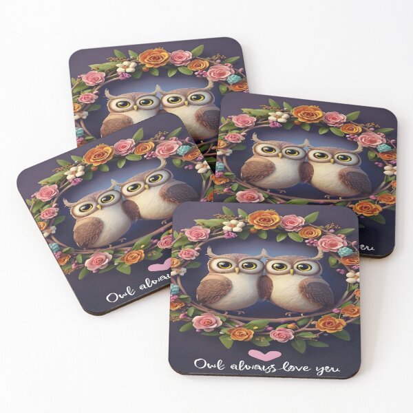 Item preview, Valentine's Owls Embrace Love designed and sold by Wishing-Wings.