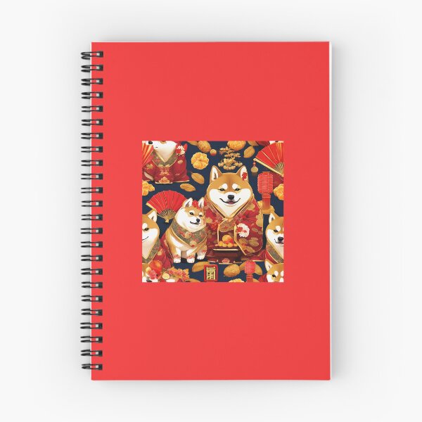 Item preview, Chinese New Year lovely shiba dogs lucky Wealthy, prosperous and happy. designed and sold by nimnaree.