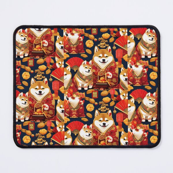 Item preview, Chinese New Year lovely shiba dogs lucky Wealthy, prosperous and happy. designed and sold by nimnaree.