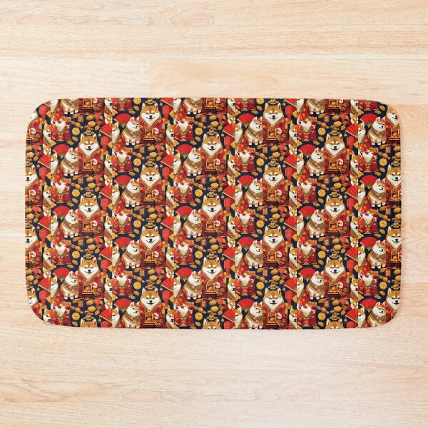 Item preview, Chinese New Year lovely shiba dogs lucky Wealthy, prosperous and happy. designed and sold by nimnaree.