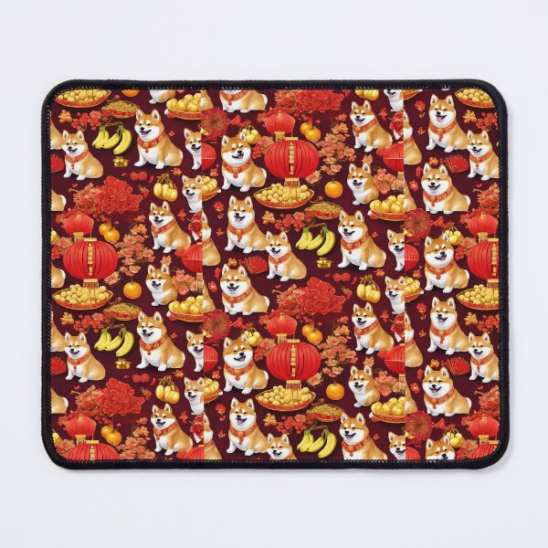 Item preview, Chinese New Year lovely shiba dogs lucky Wealthy, prosperous and happy. designed and sold by nimnaree.