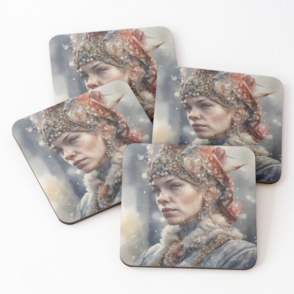 Item preview, A Woman with a Flower Crown on her Head designed and sold by supekaramit0.